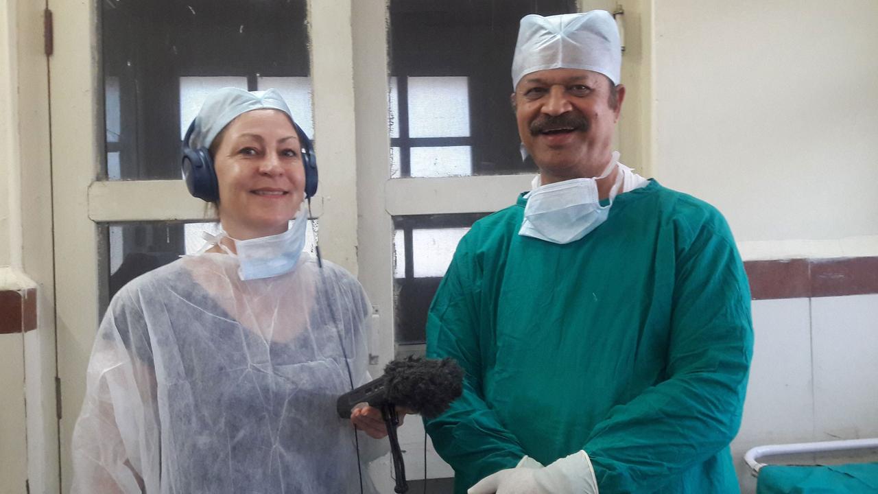 Dr. Pant und die Korrespondentin Silke Diettrich Dr. Pant und die Korrespondentin Silke Diettrich