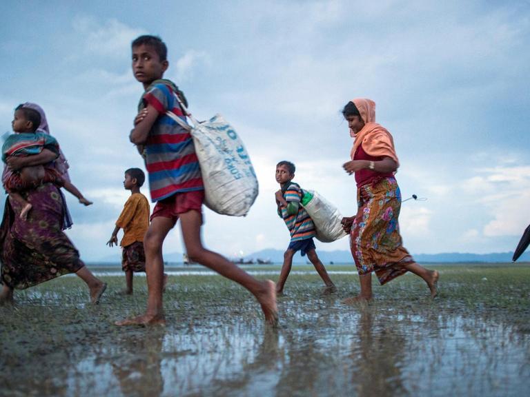 Die Rohingyas flüchten weiterhin aus Myanmar (29.9.2017).