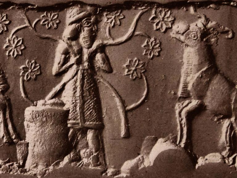 Relief aus der Uruk-Zeit (Süd-Irak), datiert ca. 3200-300 v.Chr.