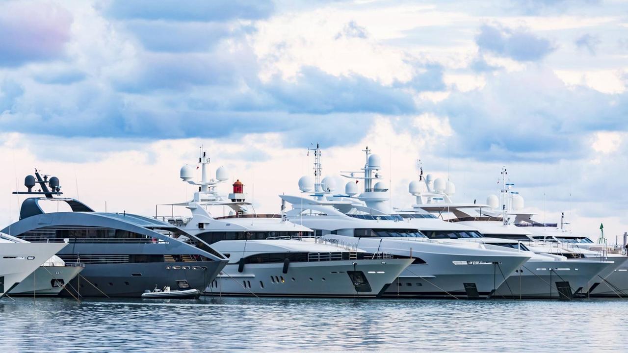 Yachten an der Cote d Azur. Yachten an der Cote d Azur.
