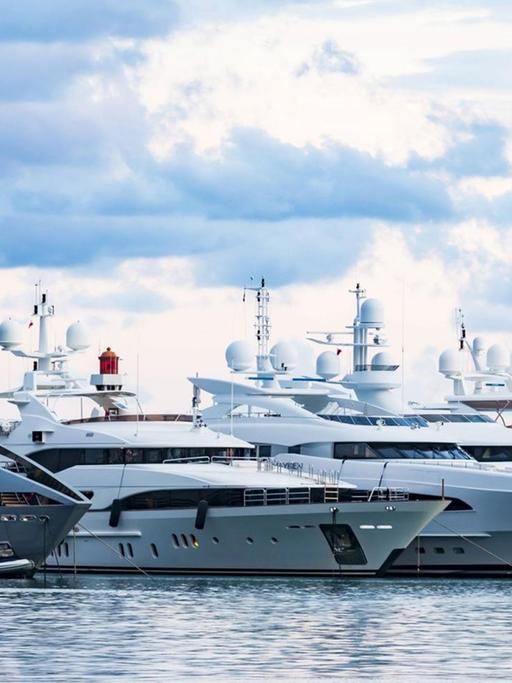 Yachten an der Cote d Azur.