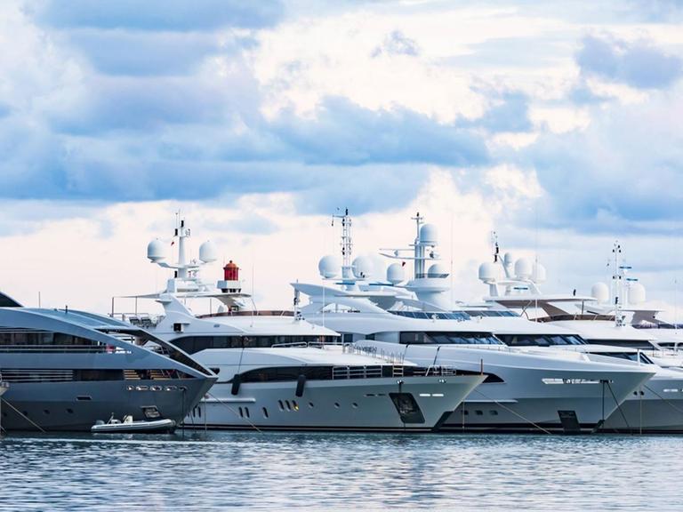 Yachten an der Cote d Azur.