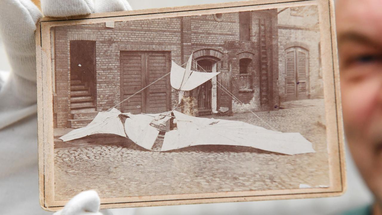 Foto im Otto-Lilienthal-Museum in Anklam