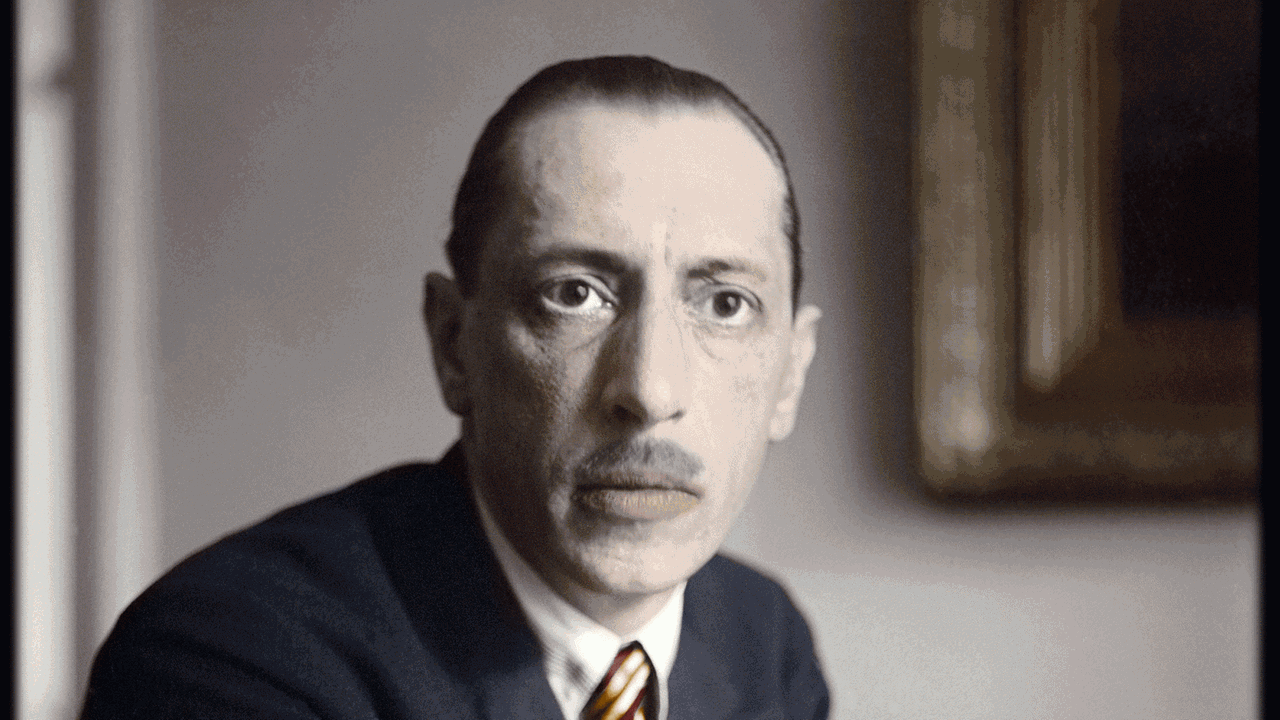 Der Komponist Igor Strawinsky 1927 (digital nachcoloriert) Der Komponist Igor Strawinsky 1927 (digital nachcoloriert)