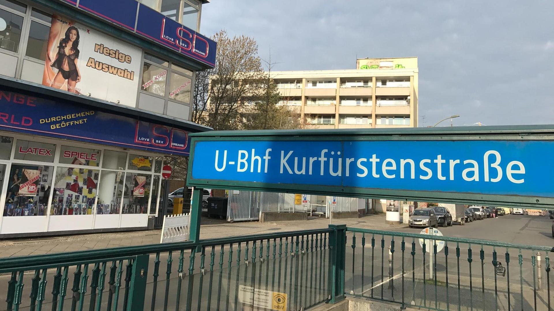 Die Kurfürstenstraße im Berliner Stadtteil Schöneberg. Hier gibt es einen Straßenstrich, der immer wieder in der Presse thematisiert wird.