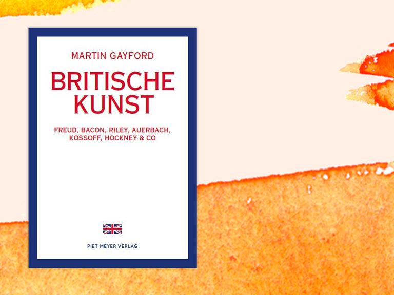 Cover des Buchs "Britische Kunst": ein schlichtes weiß-blau-rotes Buch.