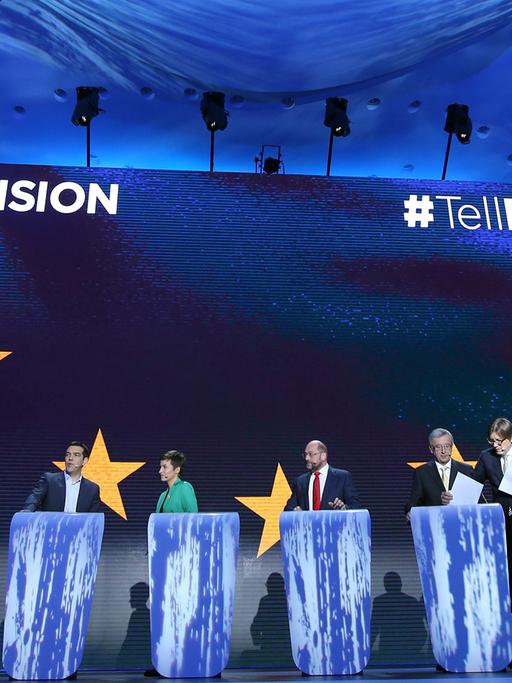 Steht hier bereits der nächste EU-Kommissionspräsident? TV-Debatte der Spitzenkandidaten für die Europawahl