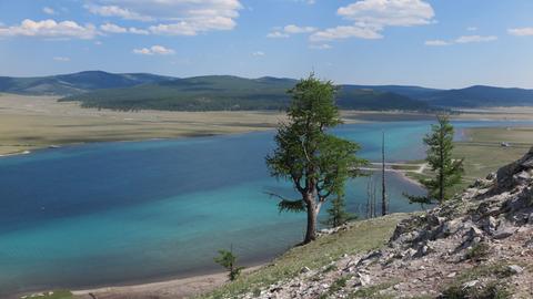 Blick auf den Hovsgol-See in der nördlichen Mongolei.