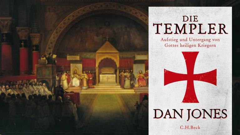 Buchcover/Hintergrund: Gemälde der Kapitelversammlung der Templer Buchcover/Hintergrund: Gemälde der Kapitelversammlung der Templer
