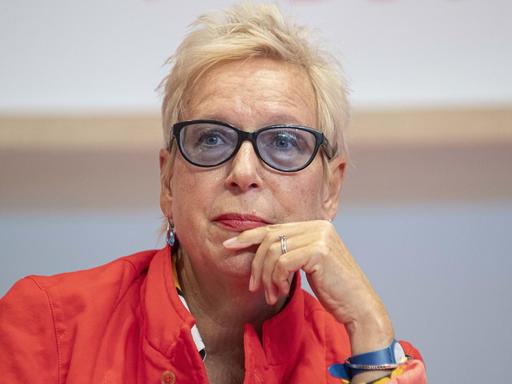 Die Regisseurin Doris Dörrie auf der Frankfurter Buchmesse 2019.