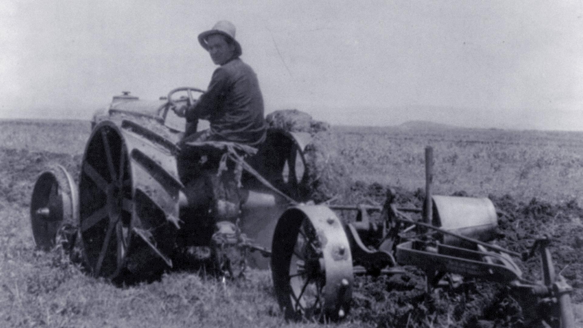 Ein jüdischer Landwirt auf einer Fotografie aus den Dreißigern