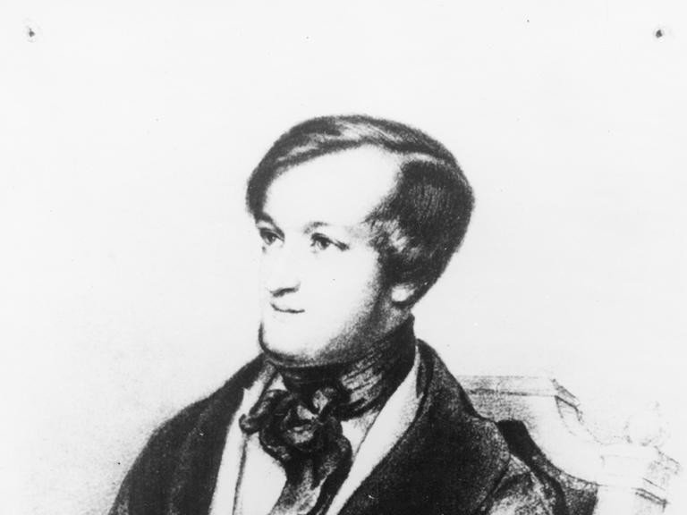 Richard Wagner, Foto eines Gemäldes von 1843