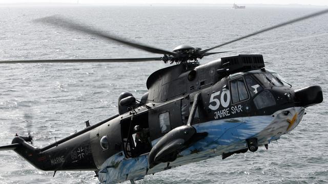 Momentan ist nur ein Hubschrauber vom Typ "Sea King Mk 41" einsatzbereit.