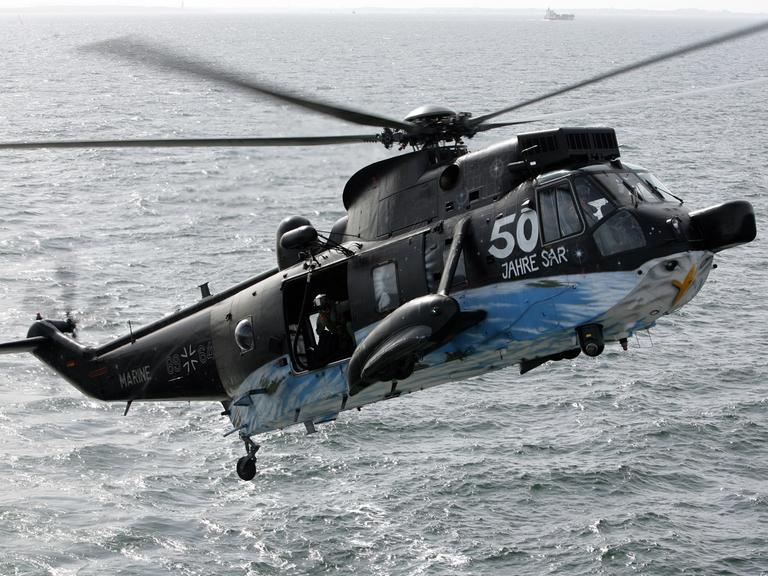Momentan ist nur ein Hubschrauber vom Typ "Sea King Mk 41" einsatzbereit.
