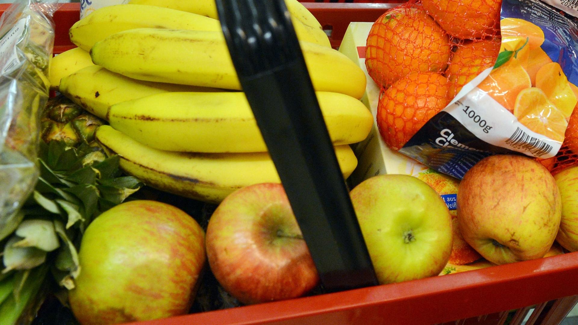 Lebensmittel, Obst, Einkauf Lebensmittel, Obst, Einkauf