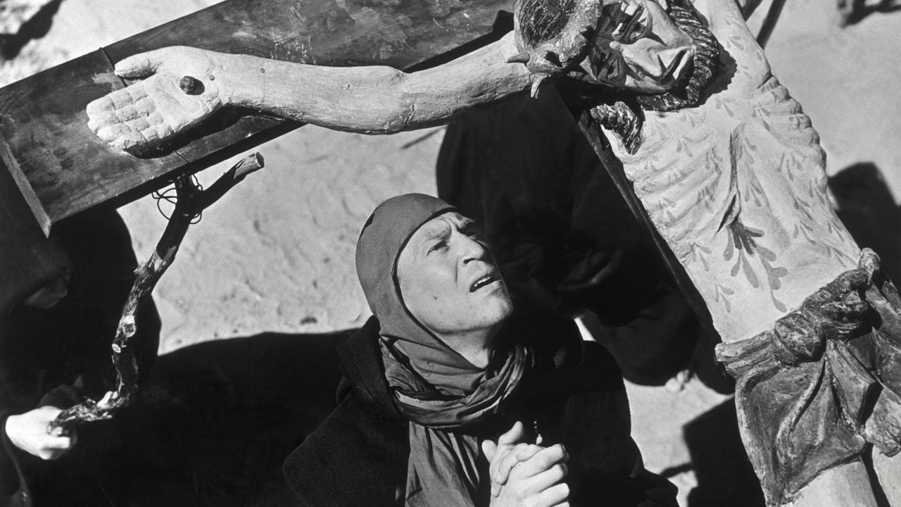 Filmszene aus "Das siebente Siegel" von Ingmar Bergman. Filmszene aus "Das siebente Siegel" von Ingmar Bergman.