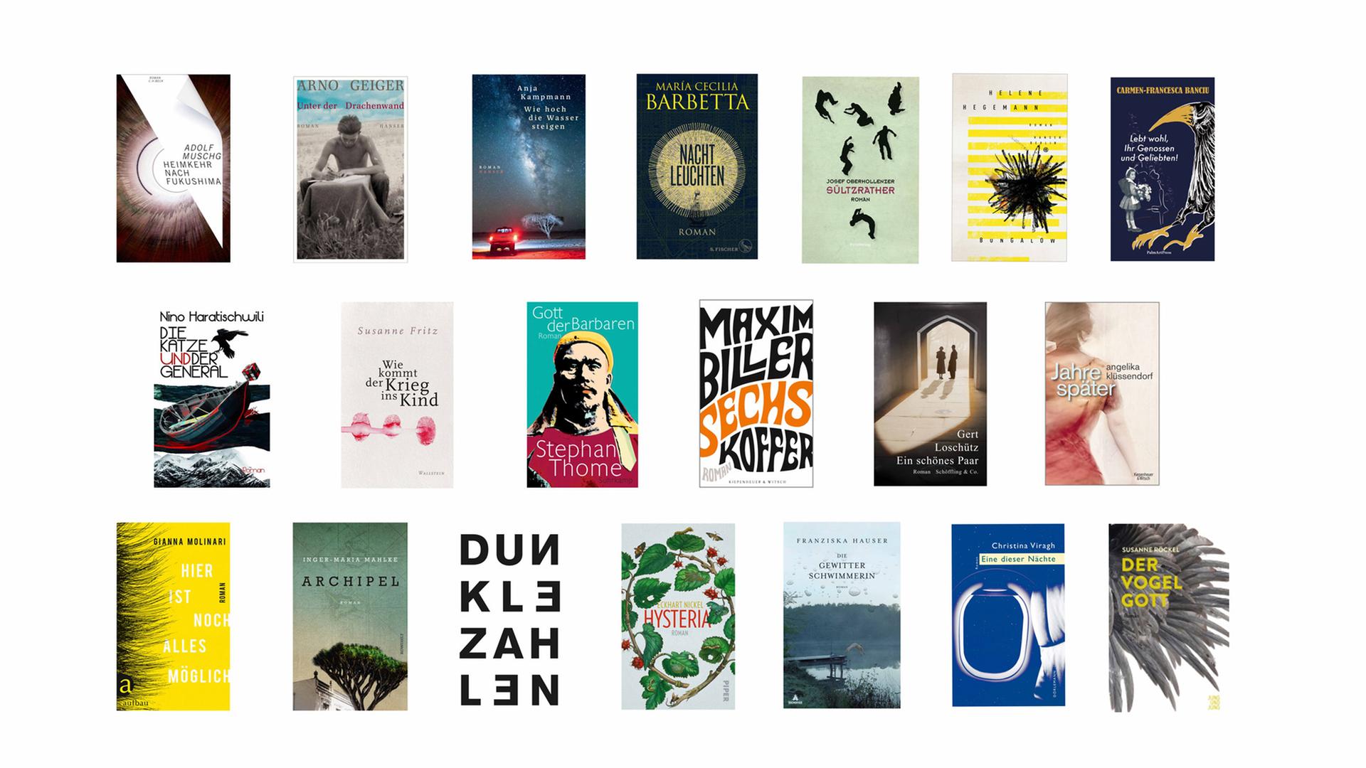 20 Romane sind für den Deutschen Buchpreis nominiert 20 Romane sind für den Deutschen Buchpreis nominiert
