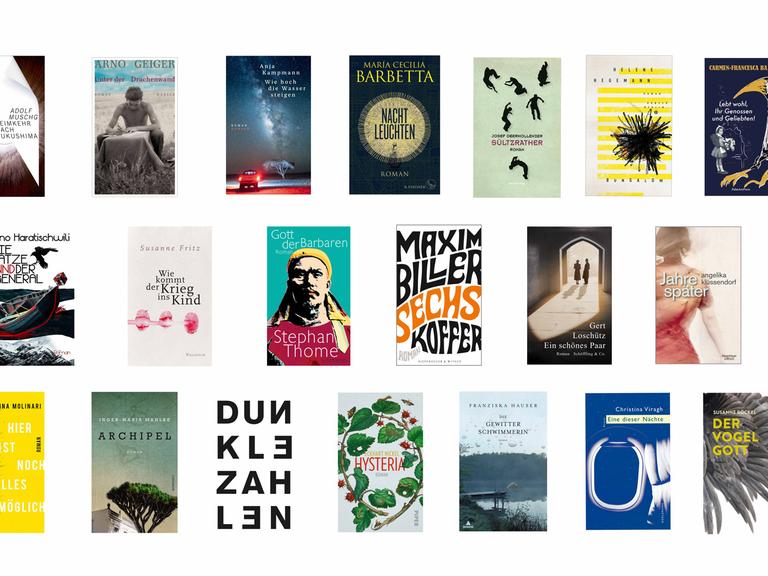 20 Romane sind für den Deutschen Buchpreis nominiert
