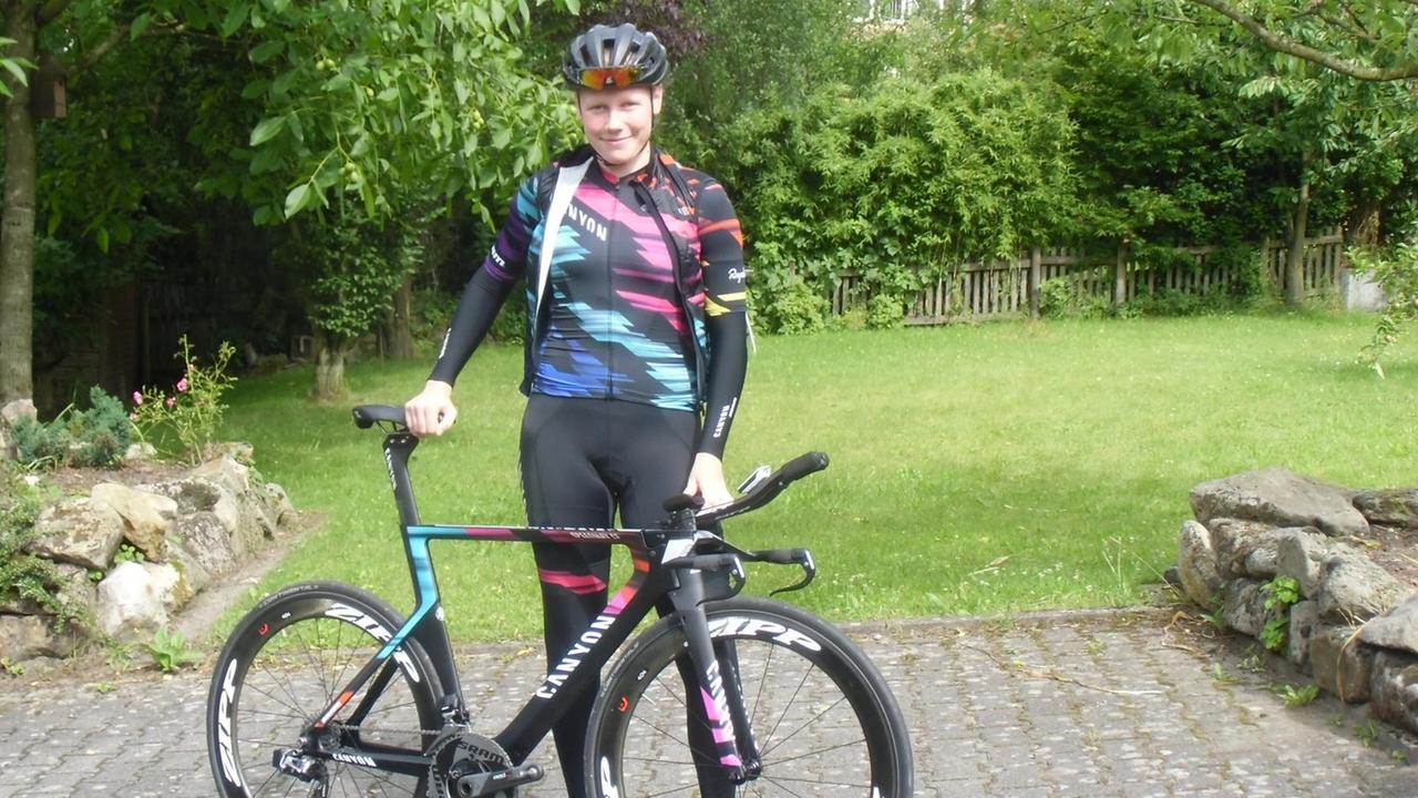 Radsportlerin Mieke Kröger Radsportlerin Mieke Kröger