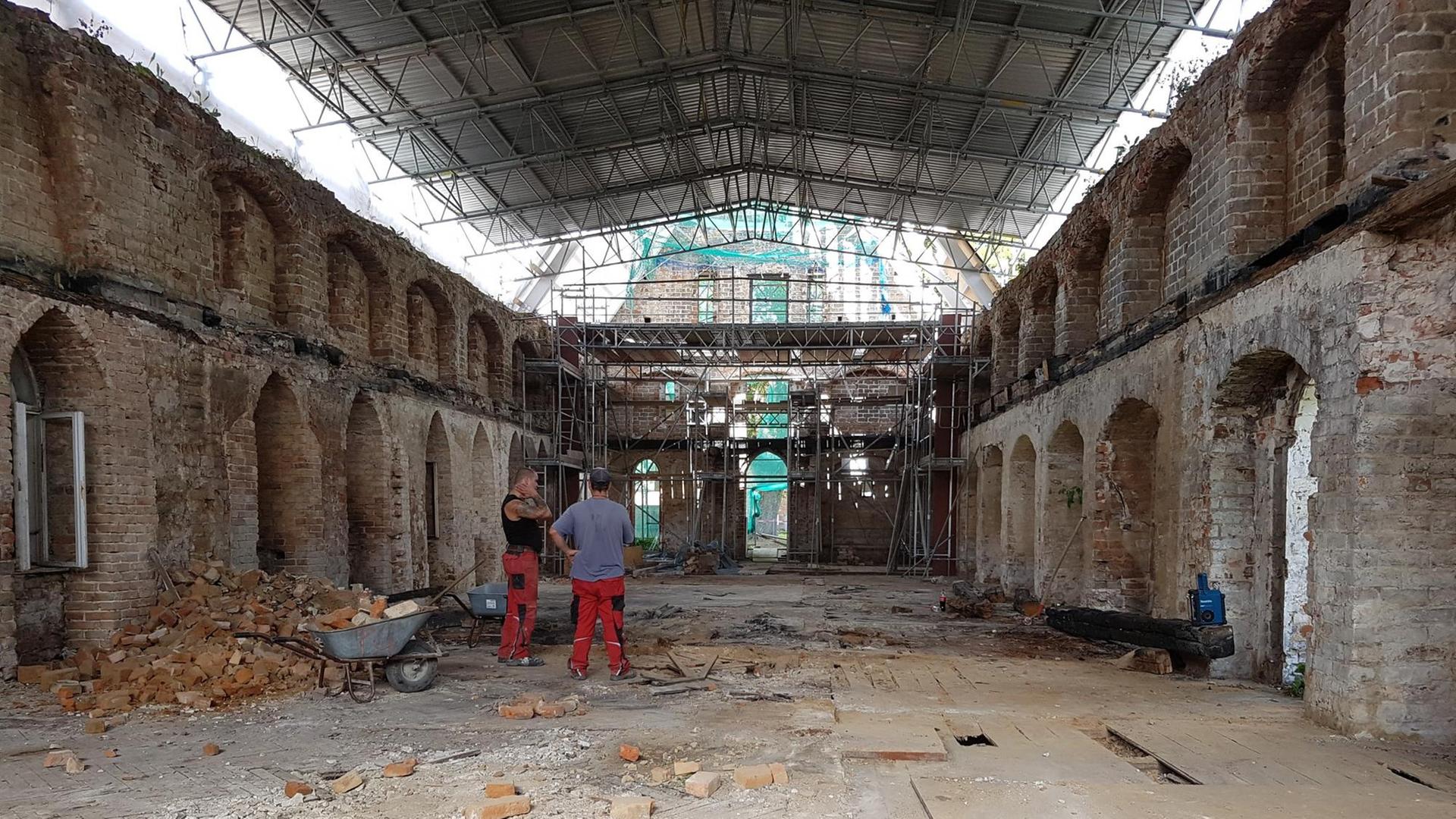 Es wird gebaut im Kloster Himmelpfort Es wird gebaut im Kloster Himmelpfort