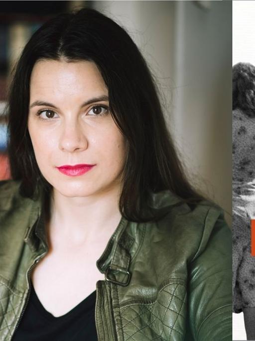 Didi Drobna: "Was bei uns bleibt" Zu sehen sind die Autorin und das Buchcover