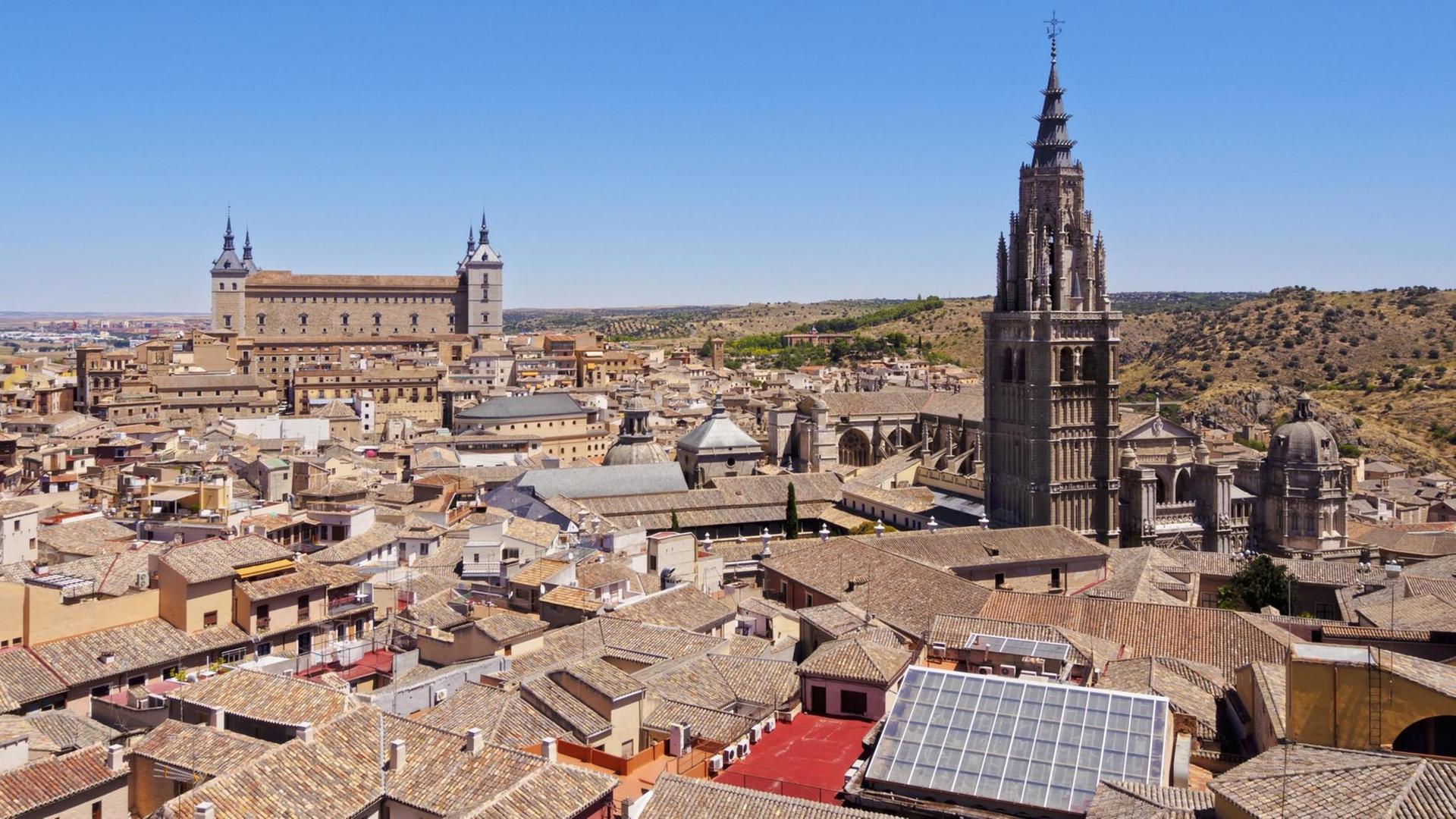 Die Altstadt von Toledo, Blick von der Kirche San Ildefonso Die Altstadt von Toledo, Blick von der Kirche San Ildefonso