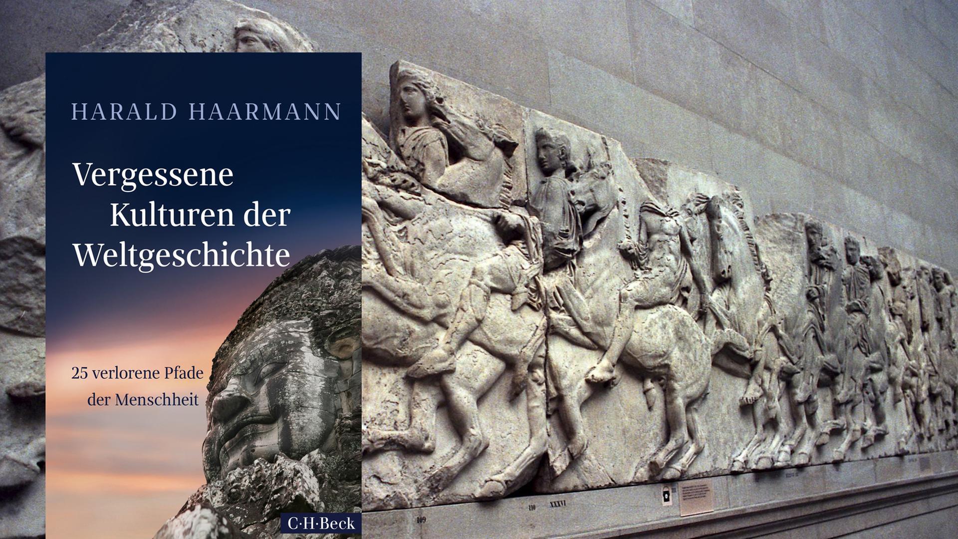 Cover von Harald Haarmanns Sachbuch "Vergessene Kulturen der Weltgeschichte". Cover von Harald Haarmanns Sachbuch "Vergessene Kulturen der Weltgeschichte".