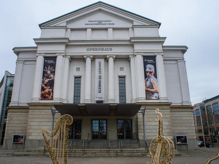 Das Opernhaus vom Theater Magdeburg.