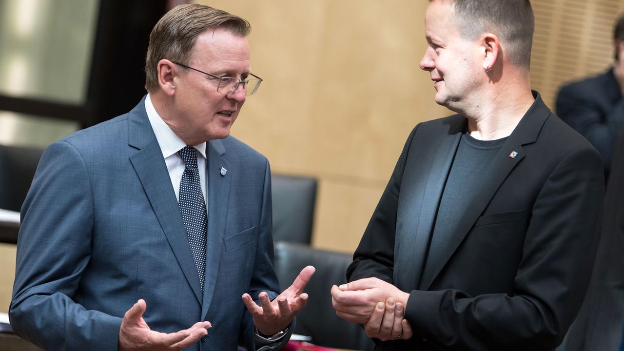 Bodo Ramelow und Klaus Lederer Bodo Ramelow und Klaus Lederer