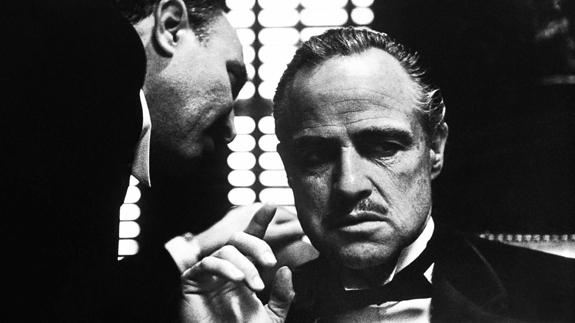 Der Pate Don Vito Corleone in Francis Ford Coppolas "Der Pate", Der Pate Don Vito Corleone in Francis Ford Coppolas "Der Pate",