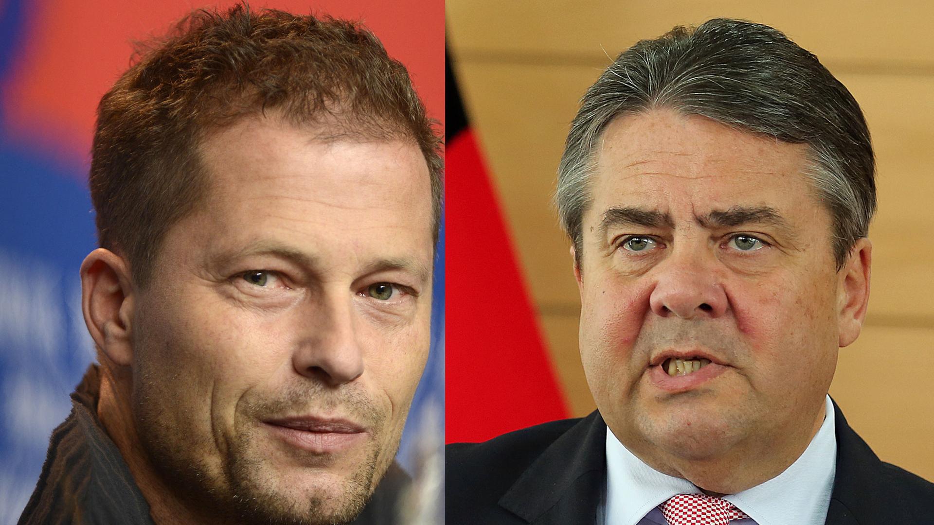 Til Schweiger und Sigmar Gabriel Til Schweiger und Sigmar Gabriel