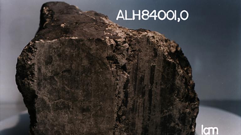 ALH84001, einer der berühmtesten Meteoriten