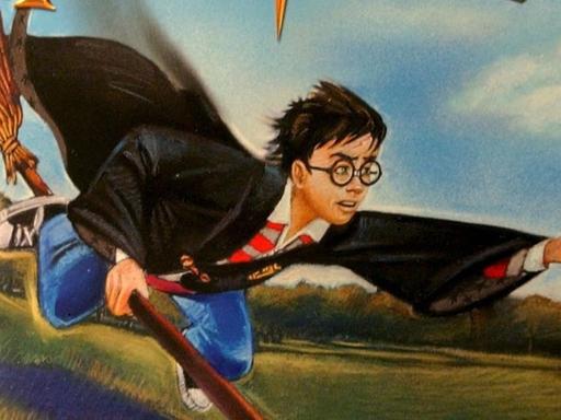 Eine Zeichnung von Harry Potter aus dem Jahr 2002.