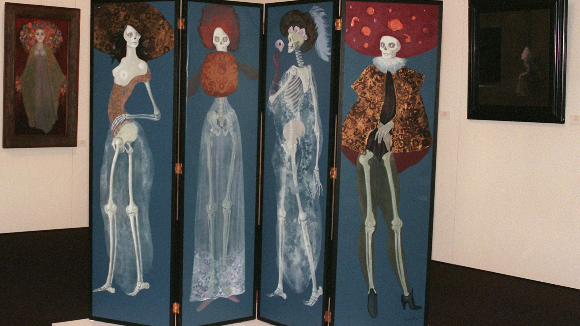 Das Bild "Metamorphose einer Frau" von Leonor Fini (aufgenommen im Panorama Museum Bad Frankenhausen) Das Bild "Metamorphose einer Frau" von Leonor Fini (aufgenommen im Panorama Museum Bad Frankenhausen)