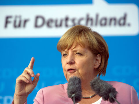 Bundeskanzlerin Angela Merkel in Binz auf der Insel Rügen, Juli 2013 Bundeskanzlerin Angela Merkel in Binz auf der Insel Rügen, Juli 2013