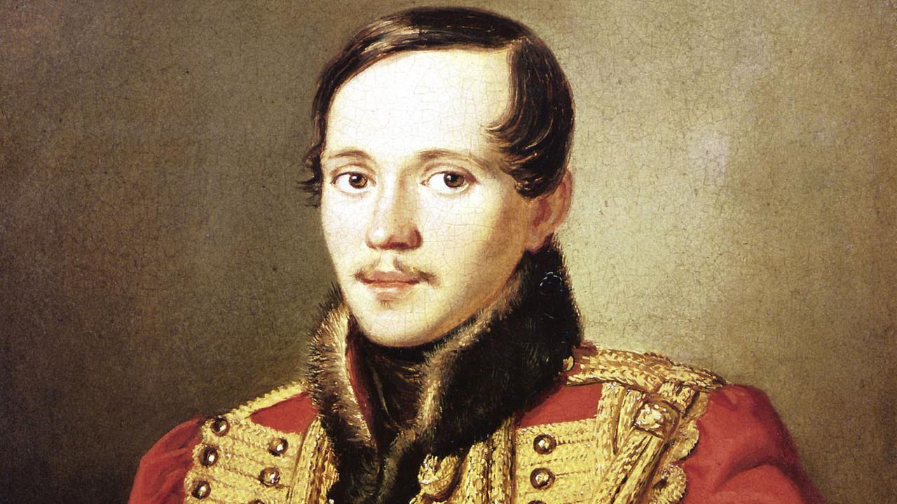 Der russische Schriftsteller (u.a. "Der Dämon", "Ein Held unserer Zeit") nach einem Gemälde von Sabolozki. Michail Lermontow wurde am 15. Oktober 1814 in Moskau geboren und starb am 27. Juli 1841 in Pjatigorsk an den Folgen eines Duells. Der russische Schriftsteller (u.a. "Der Dämon", "Ein Held unserer Zeit") nach einem Gemälde von Sabolozki. Michail Lermontow wurde am 15. Oktober 1814 in Moskau geboren und starb am 27. Juli 1841 in Pjatigorsk an den Folgen eines Duells.