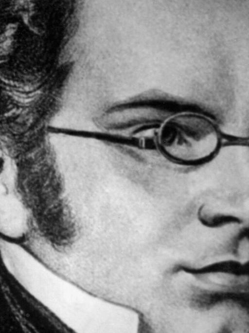 Der österreichische Musiker und Komponist Franz Schubert (1797 – 1828) in einer undatierten zeitgenössischen Darstellung