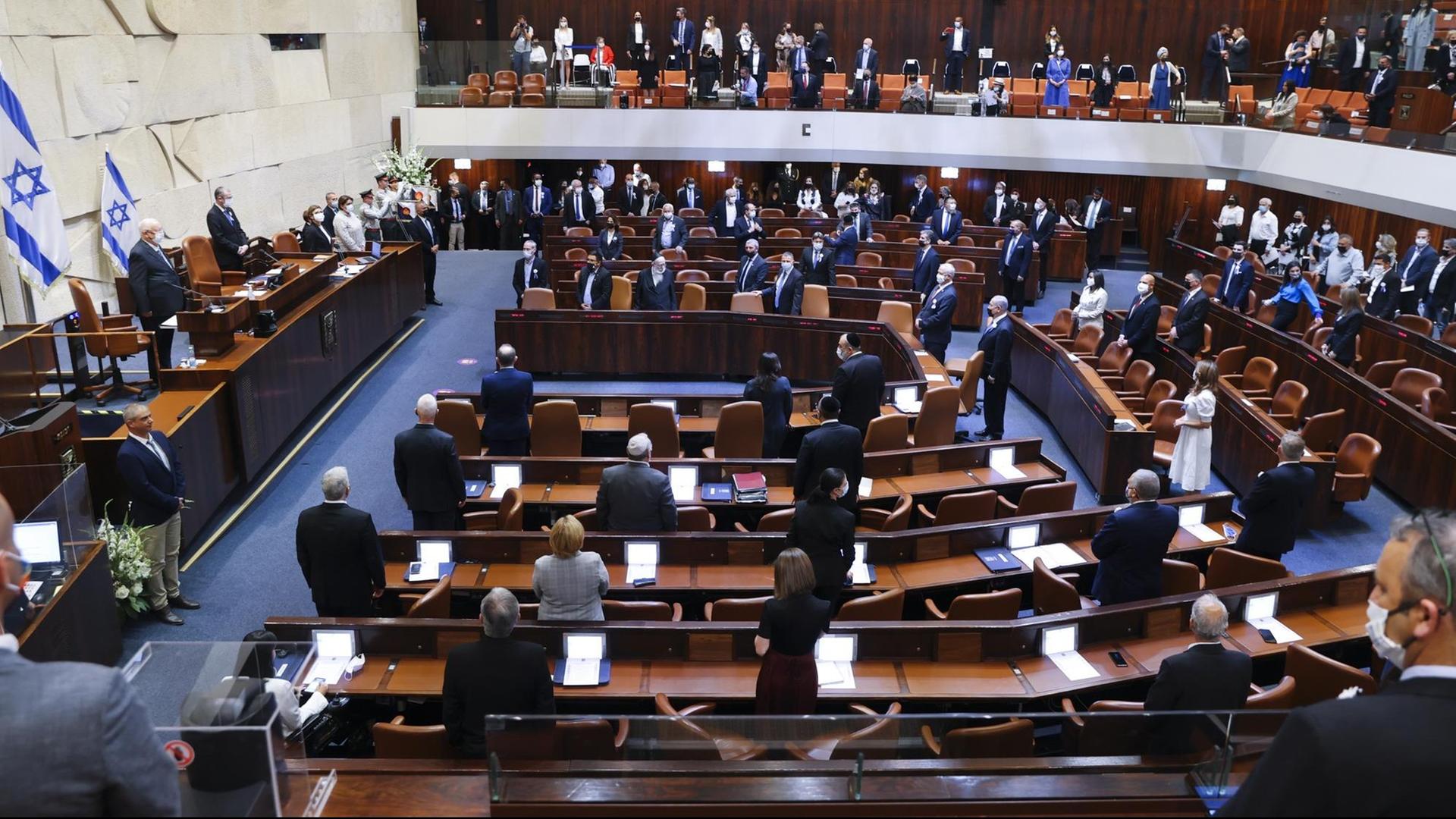 Eine Plenumssitzung in der Knesset Eine Plenumssitzung in der Knesset