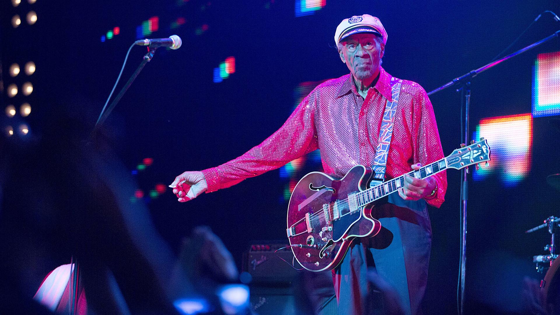 Der US-Sänger Chuck Berry Der US-Sänger Chuck Berry