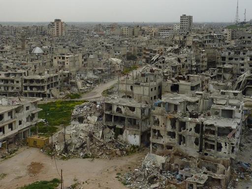 Zerstörung in Homs, hier am 28. März 2015