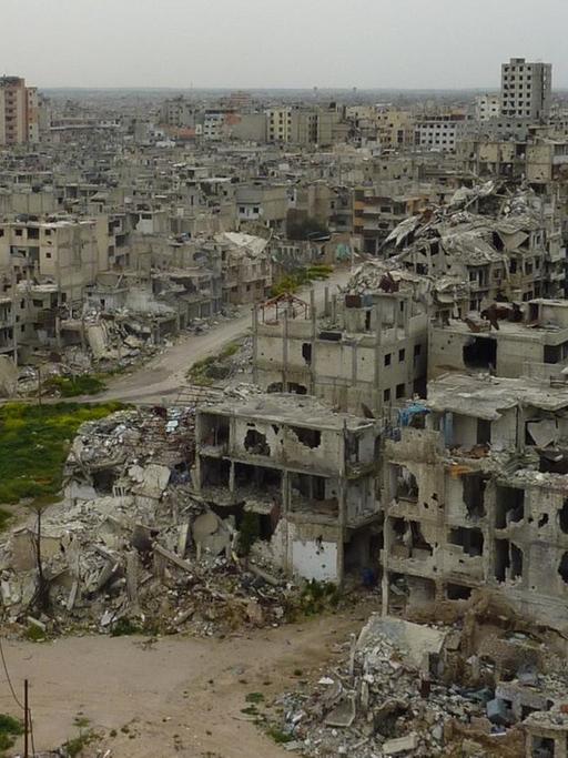 Zerstörung in Homs, hier am 28. März 2015