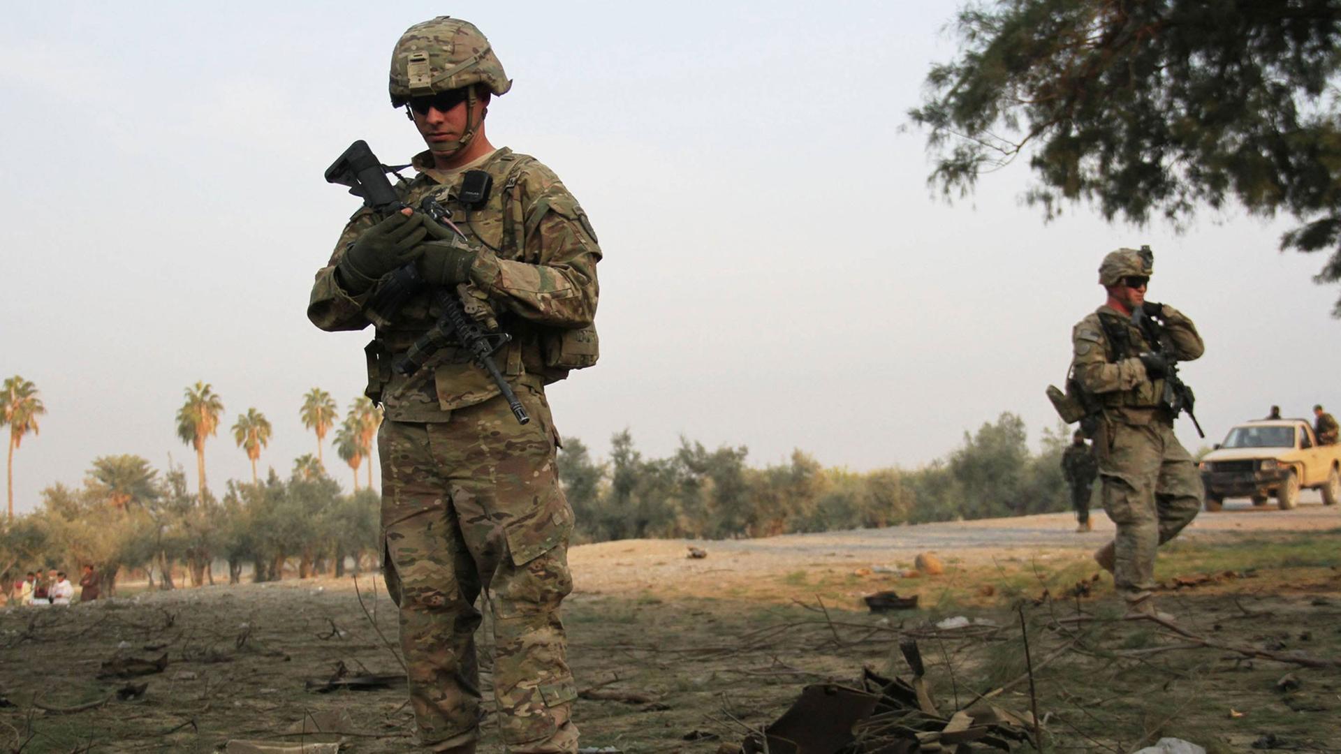 US-Soldaten in der afghanischen Provinz Nangarhar US-Soldaten in der afghanischen Provinz Nangarhar