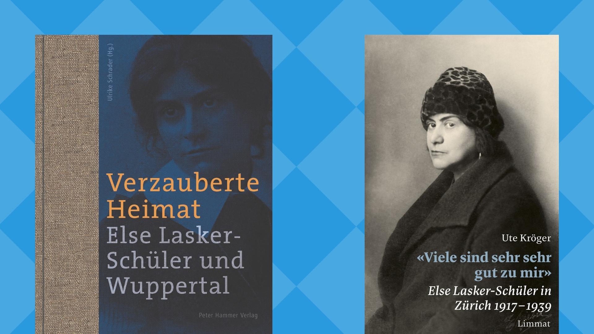 Buchcover links: Ulrike Schrader (Hrsg.): „Verzauberte Heimat“, Buchcover rechts: Ute Kröger: „Viele sind sehr sehr gut zu mir“ Buchcover links: Ulrike Schrader (Hrsg.): „Verzauberte Heimat“, Buchcover rechts: Ute Kröger: „Viele sind sehr sehr gut zu mir“