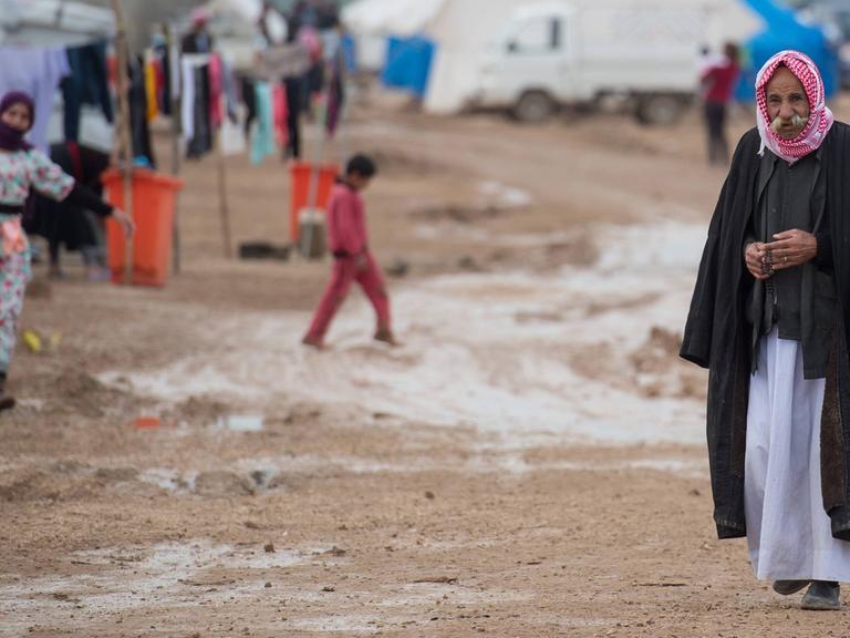 Flüchtlinge aus Syrien in einem Aufnahmelager