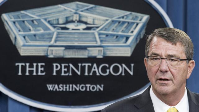 US-Verteidungsminister Ashton Carter bei einer Pressekonferenz im Pentagon im August 2015.