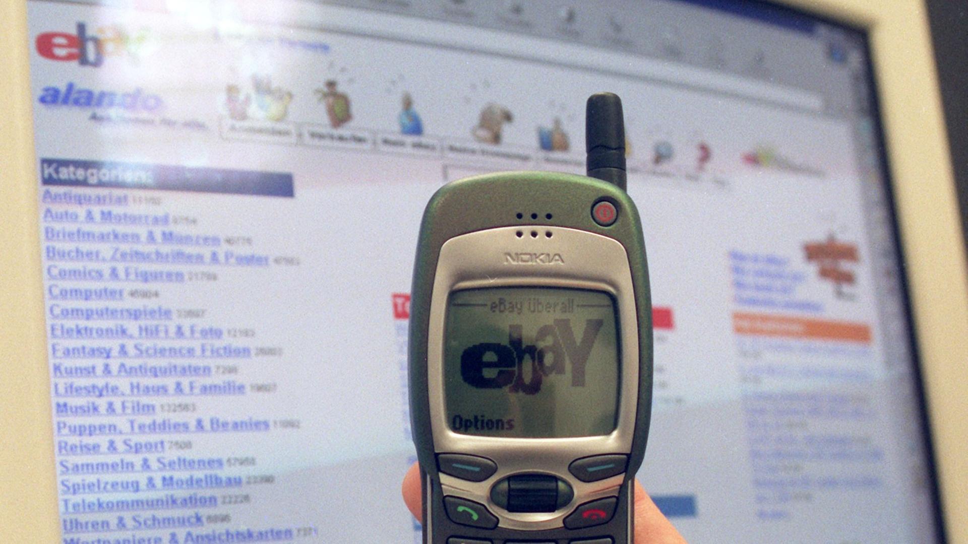 eBay-Homepage von 1999 eBay-Homepage von 1999