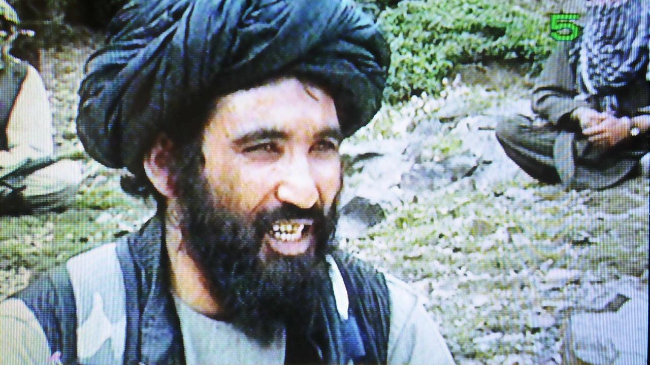 Undatierte Fernsehaufnahme von Mullah Mansur. Undatierte Fernsehaufnahme von Mullah Mansur.