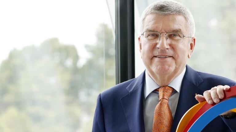 Der Präsident des Internationalen Olympischen Komitees, Thomas Bach, posiert für ein Foto in Lausanne, Schweiz. Der Präsident des Internationalen Olympischen Komitees, Thomas Bach, posiert für ein Foto in Lausanne, Schweiz.