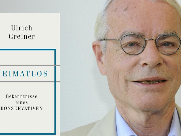 Buchcover "Heimatlos - Bekenntnisse eines Konservativen" mit dem Autor Ulrich Greiner