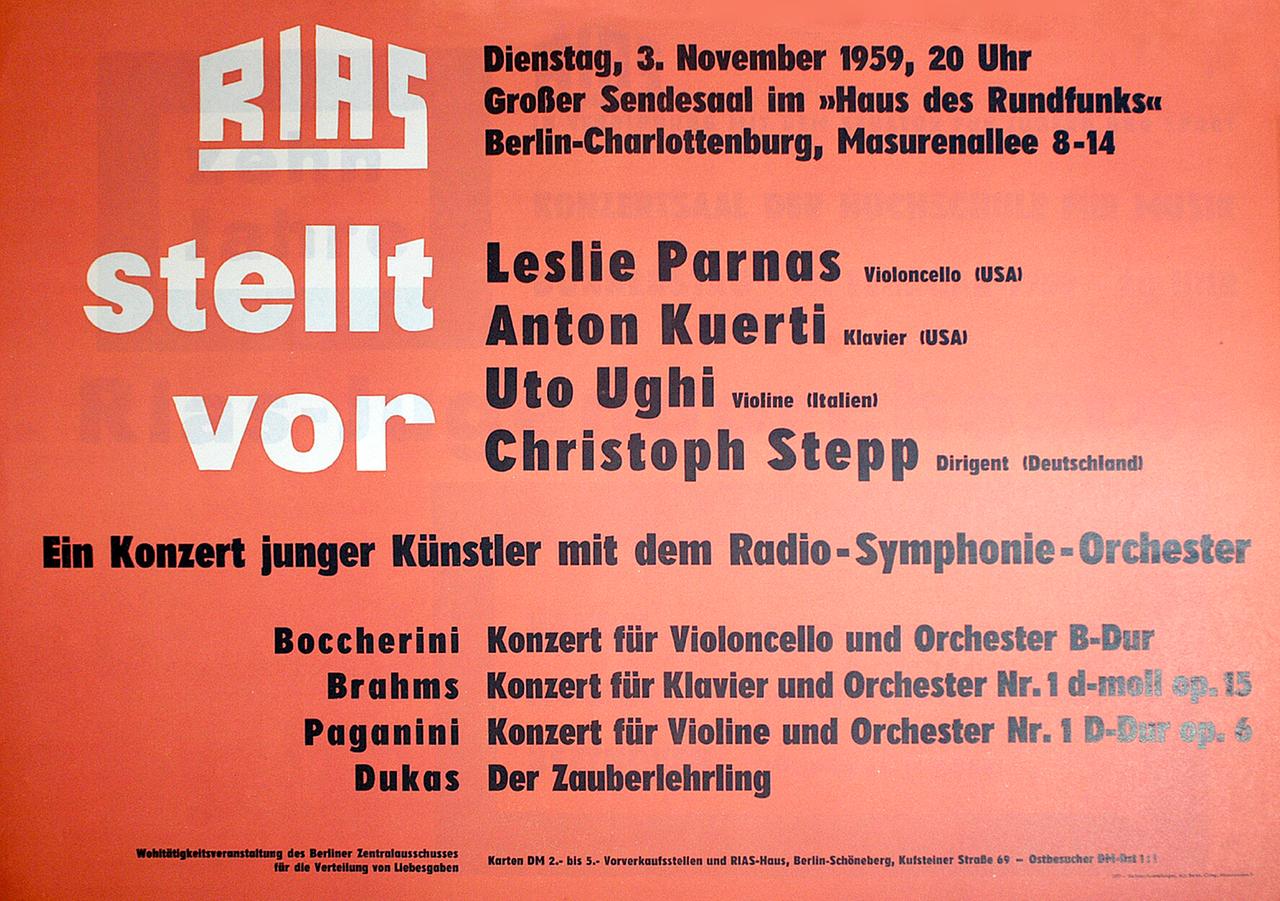 Drahtfunk-Plakat  1959
